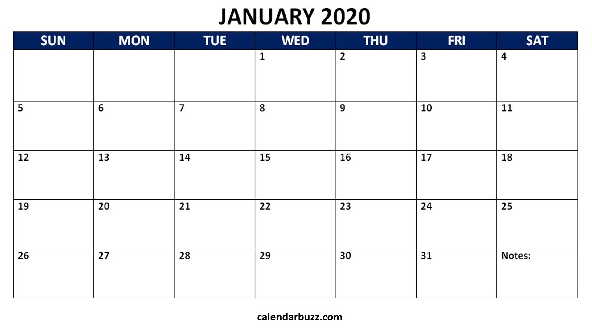 Blank 2020 Calendar Printable Monthly Word Templates intended for Blank Calendar 2020 Printable Monthly