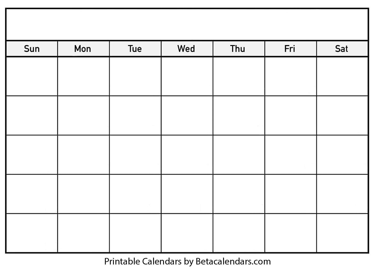 Blank Calendar 2021 | Free Blank Printable Templates
