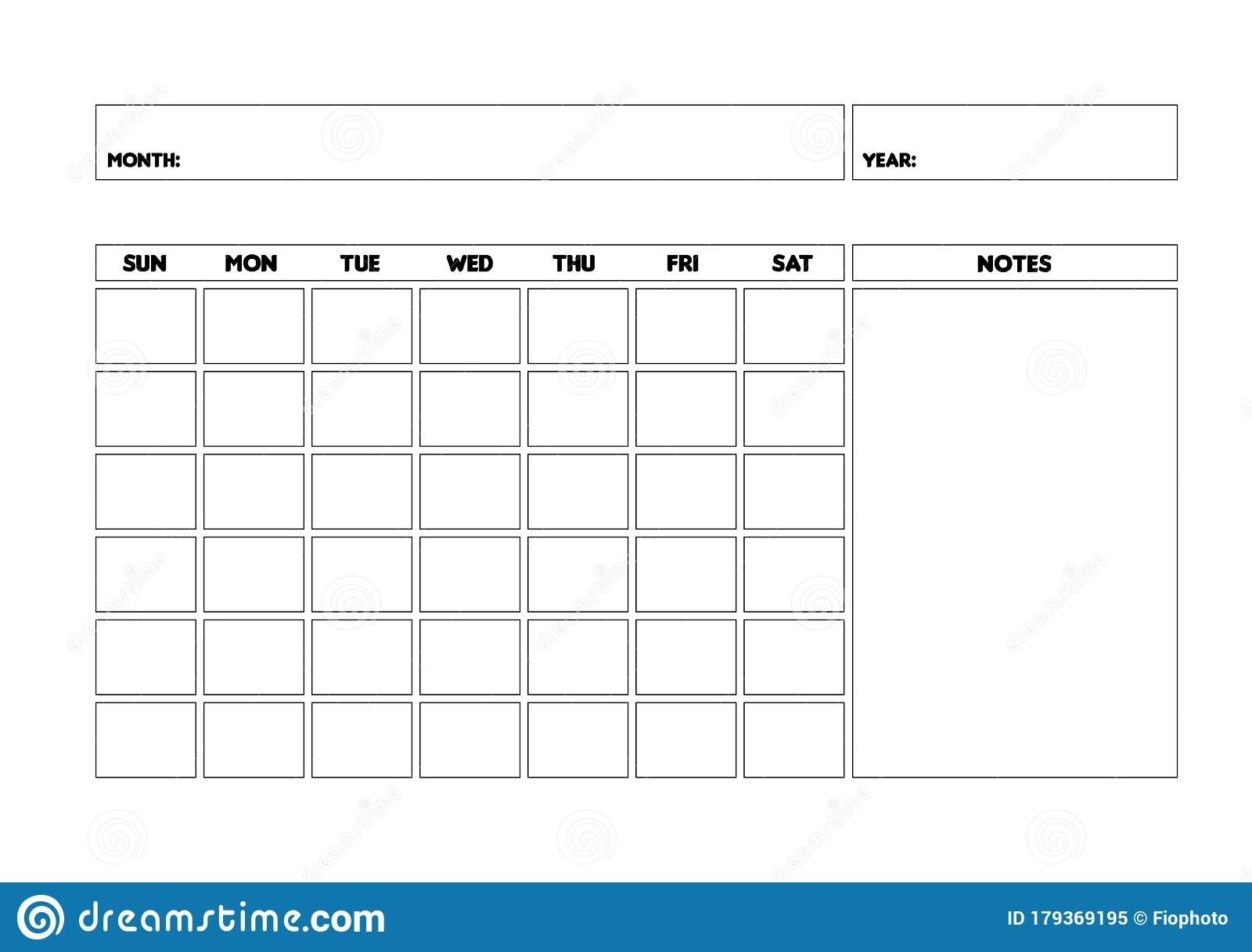 free 2 page monthly undated calendar template