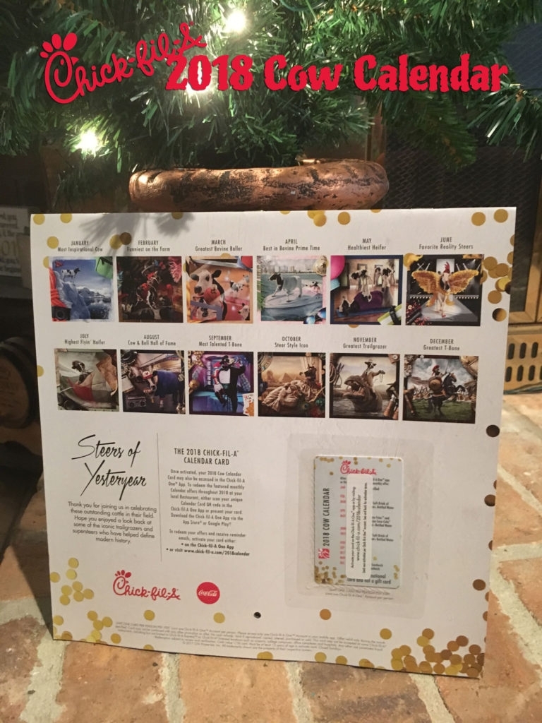Buy A 2018 Chick-Fil-A Calendar For $9 And Save All Year!