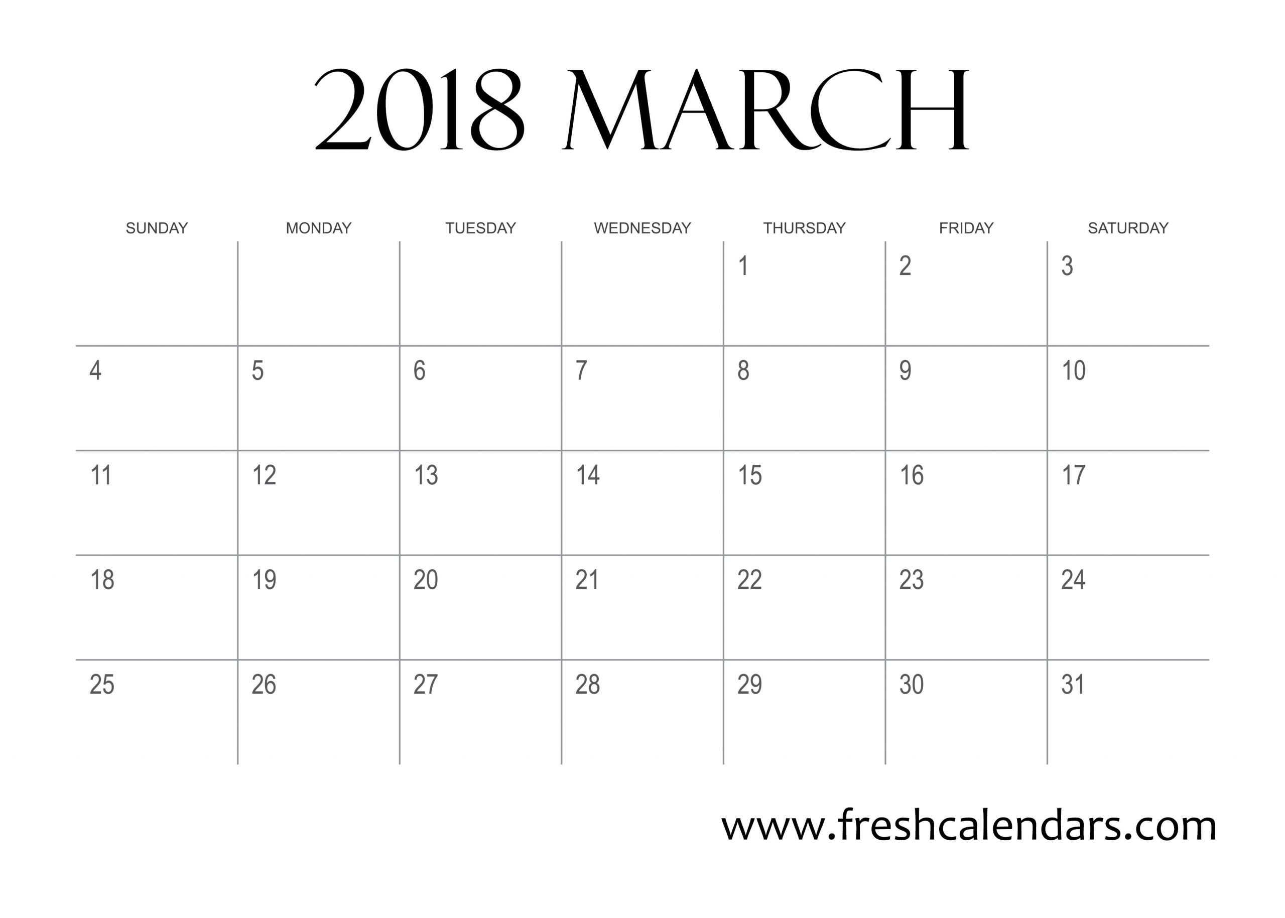 Calendar Template For 2018 And 2019 – Printable Year Calendar
