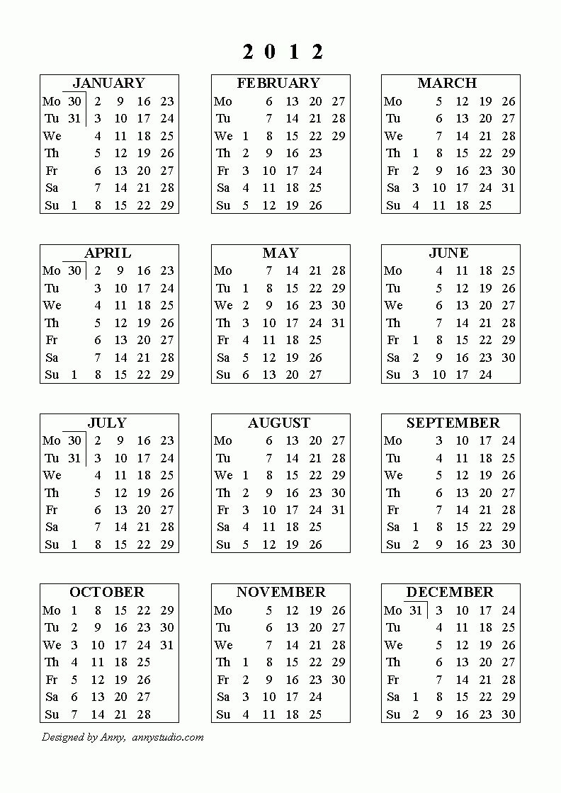 Calendar Week Numbers Financial Year In 2020 | Print