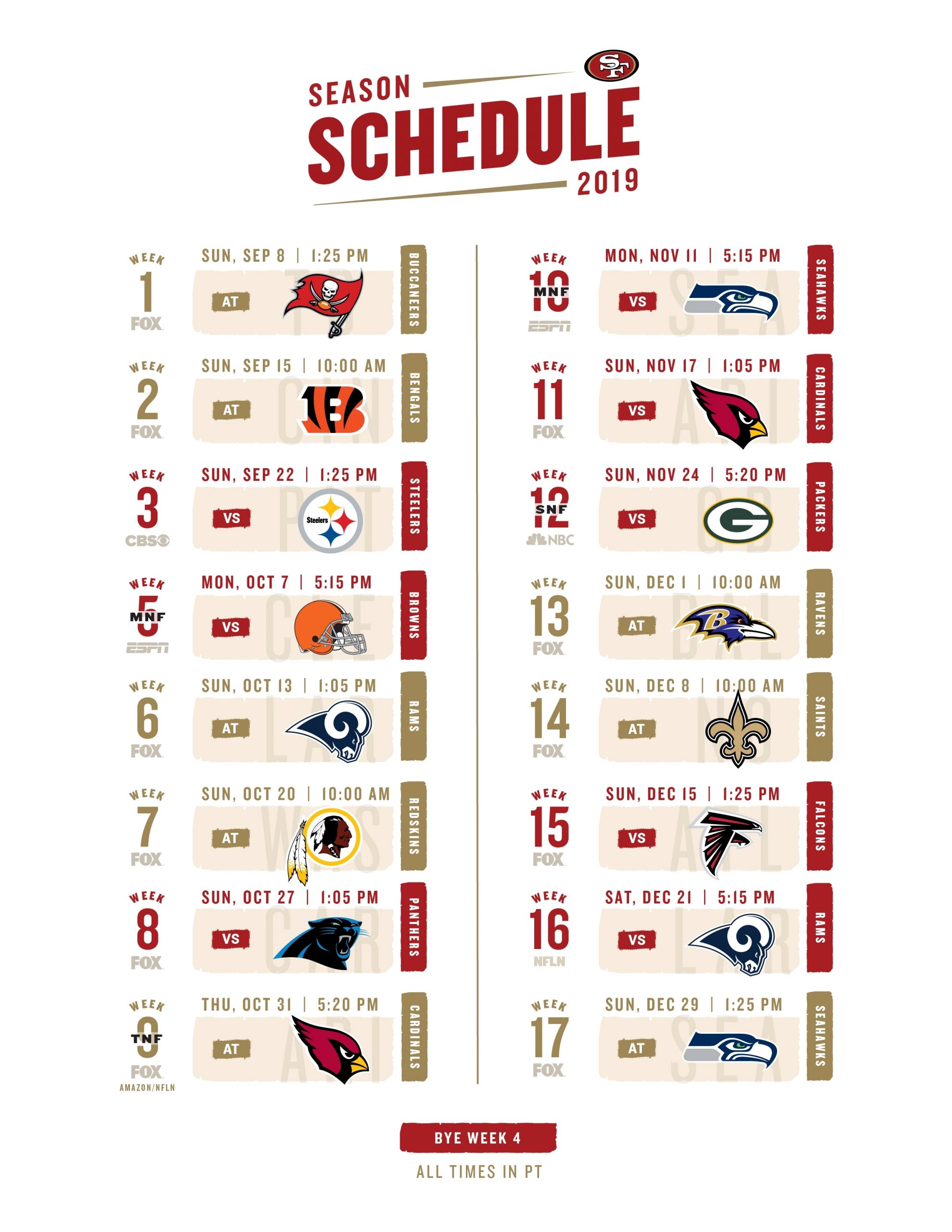 Click The Link Below For A Printable 2019 Schedule throughout Nfl Schedule 2019 2020 Printable