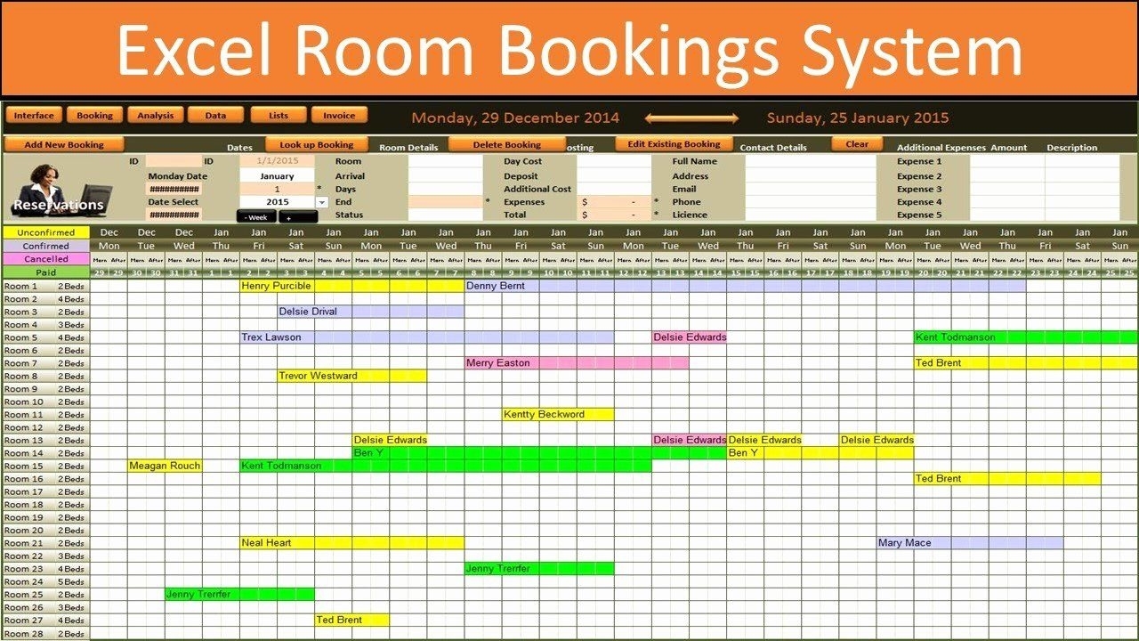 Conference Room Schedule Template Inspirational Excel Room