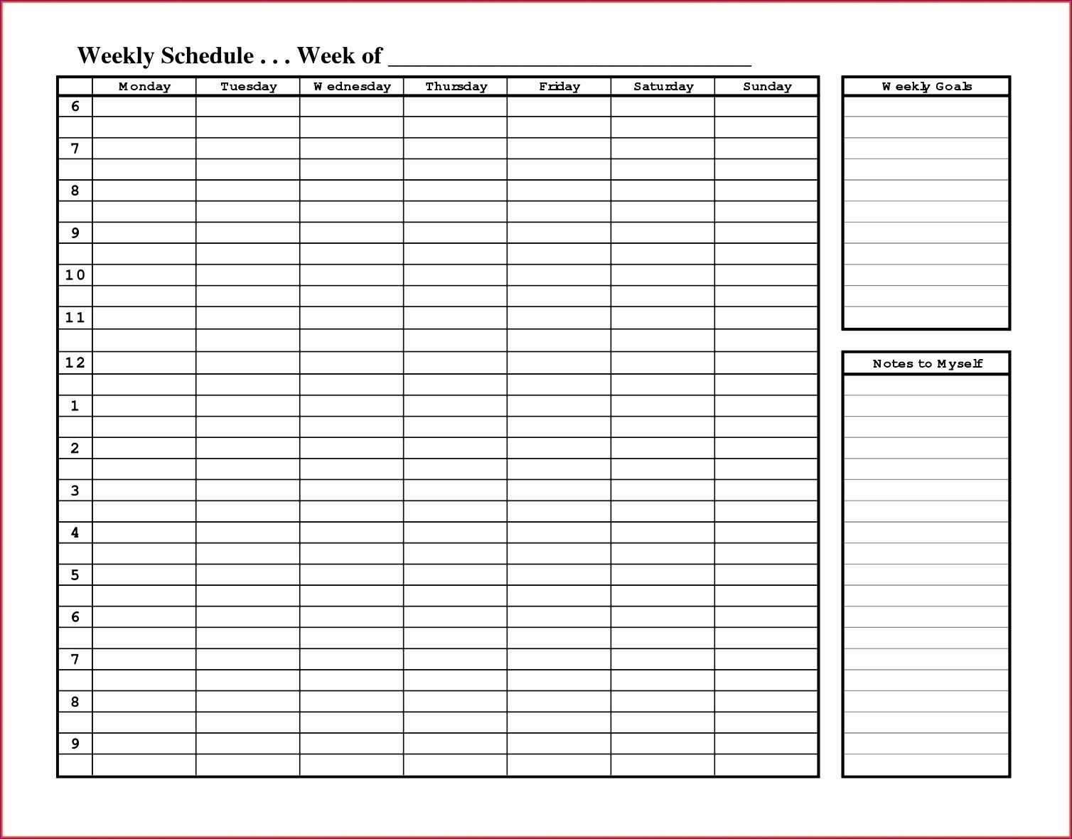Daily Appointment Calendar Printable E With Time Slots