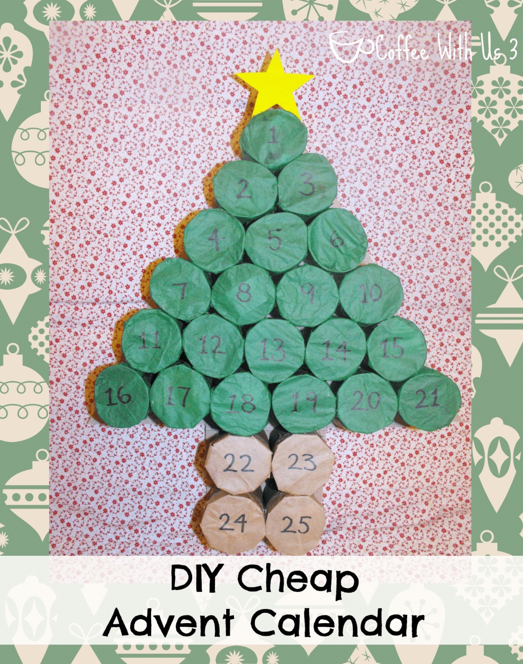 Diy Cheap Advent Calendar | Coffee With Us 3