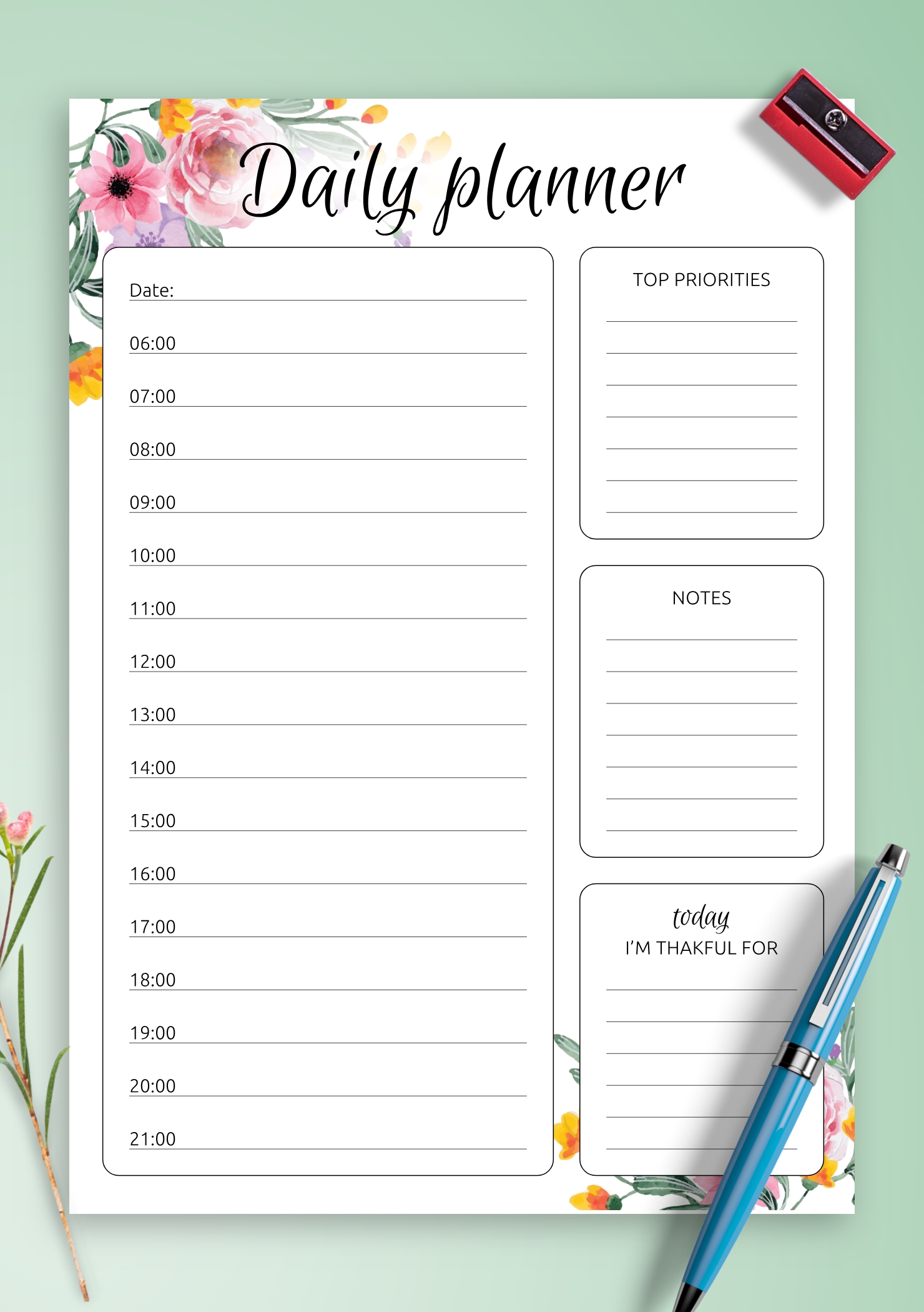 daily-half-hour-schedule-templates