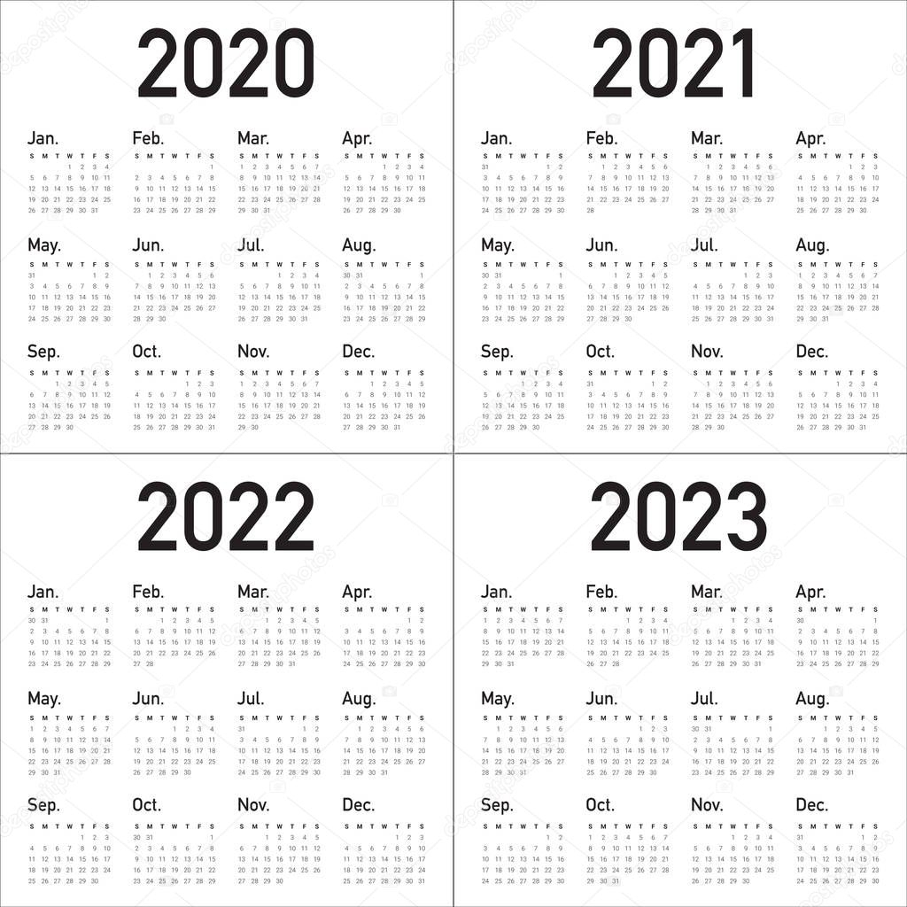 2021 and 2022 and 2023 calendar printable calendar inspiration design