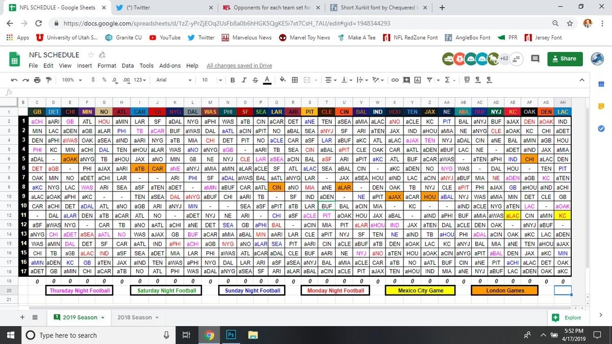 ???? ???? On Twitter: &quot;Here&#039;S Your 2019-2020 regarding Nfl Schedule 2019 2020 Excel