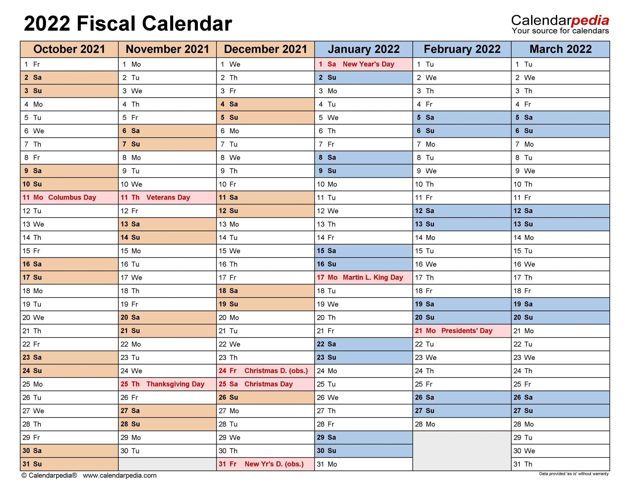 Government 2023 Fiscal Calendar 9454