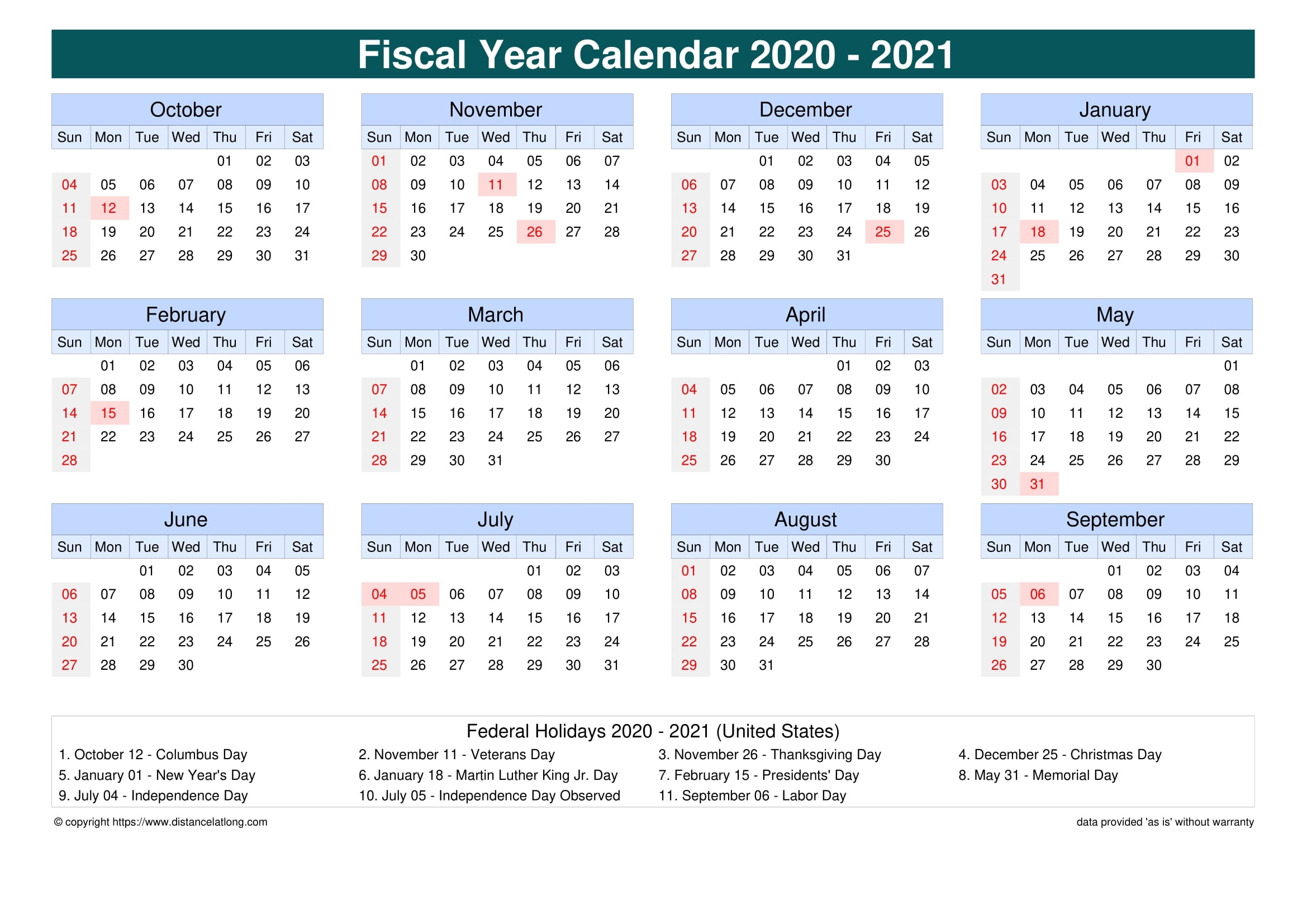 Printable Financial Year Calendar 2021 22 Australia