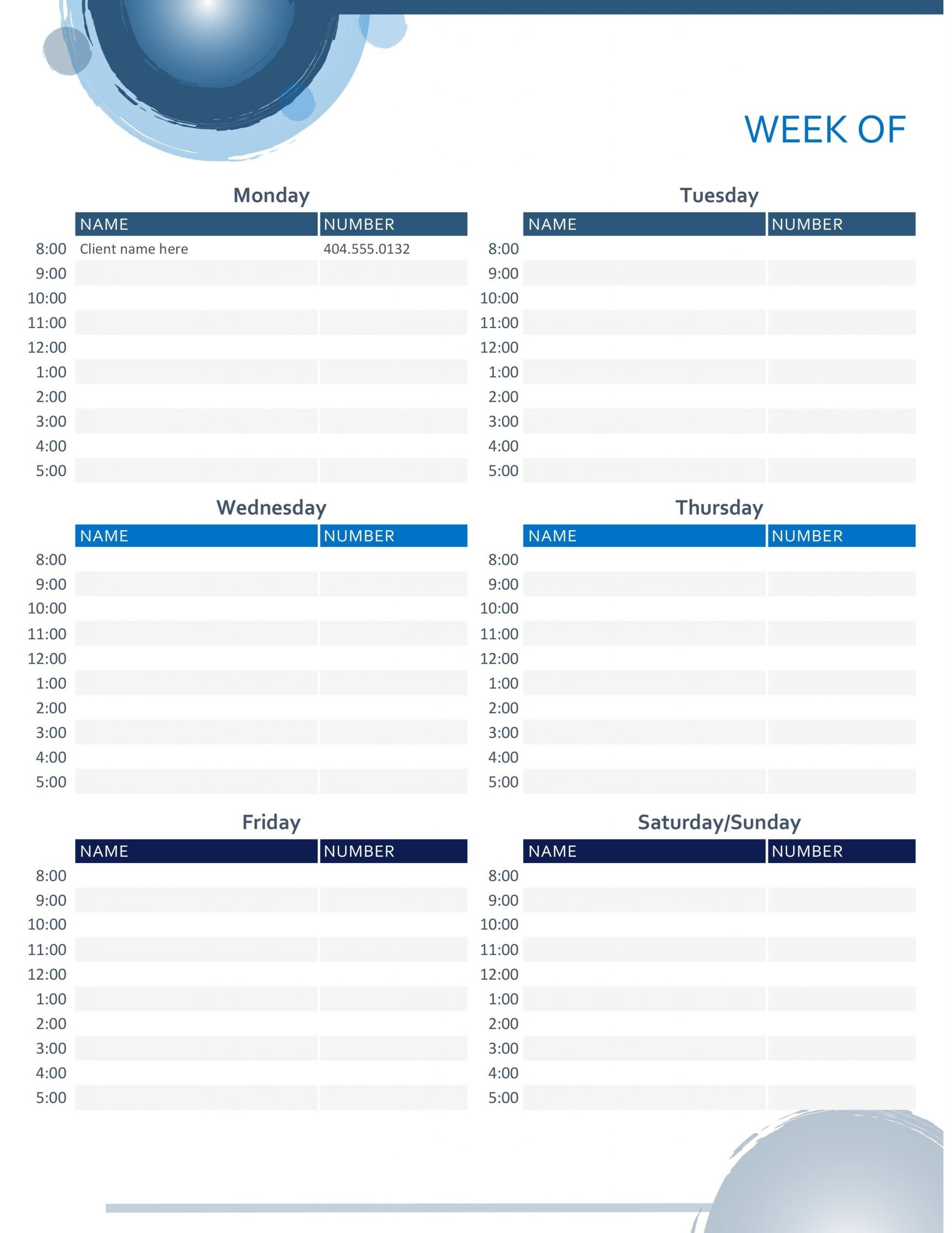 Focused On The Workday, This Accessible Calendar Template