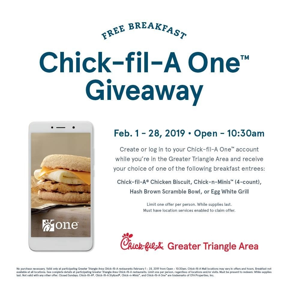Free Chick-Fil-A Breakfast Entree Through Thursday :: Wral