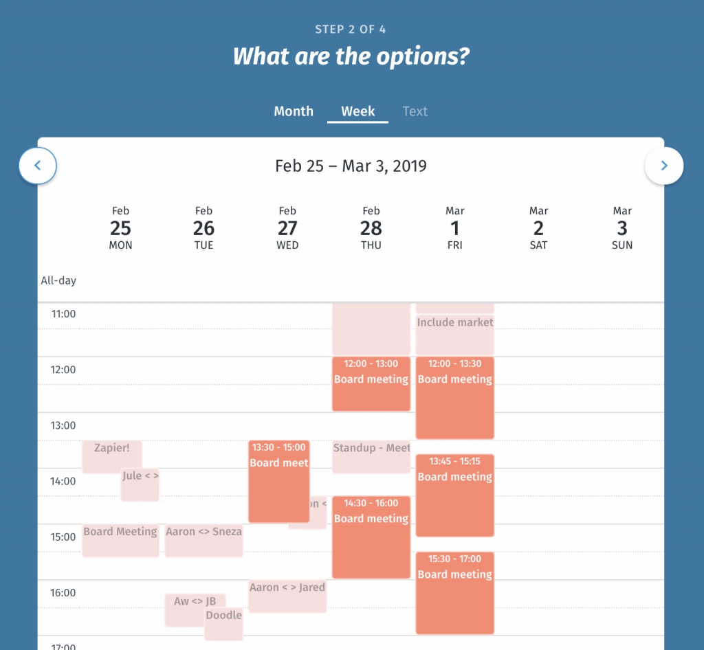 Free Online Schedule Maker - Plan Meetings And More! | Doodle