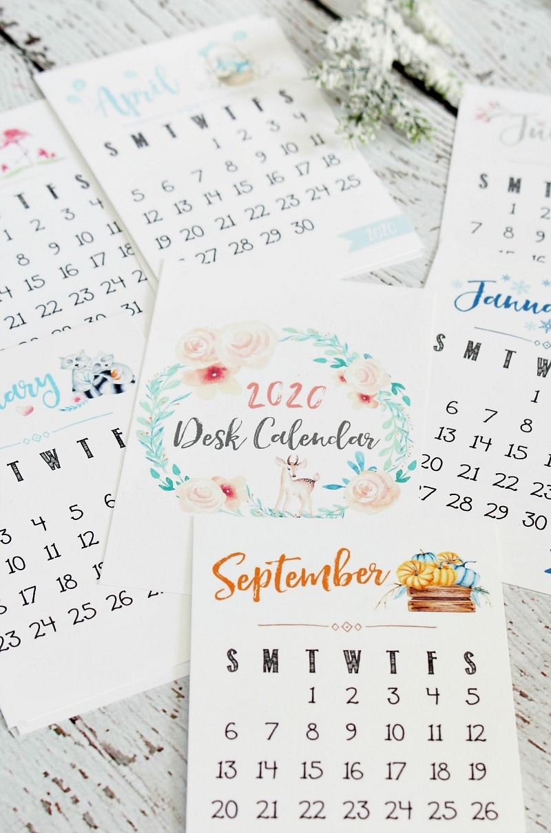 Free Printable 2020 Calendar - Clean And Scentsible