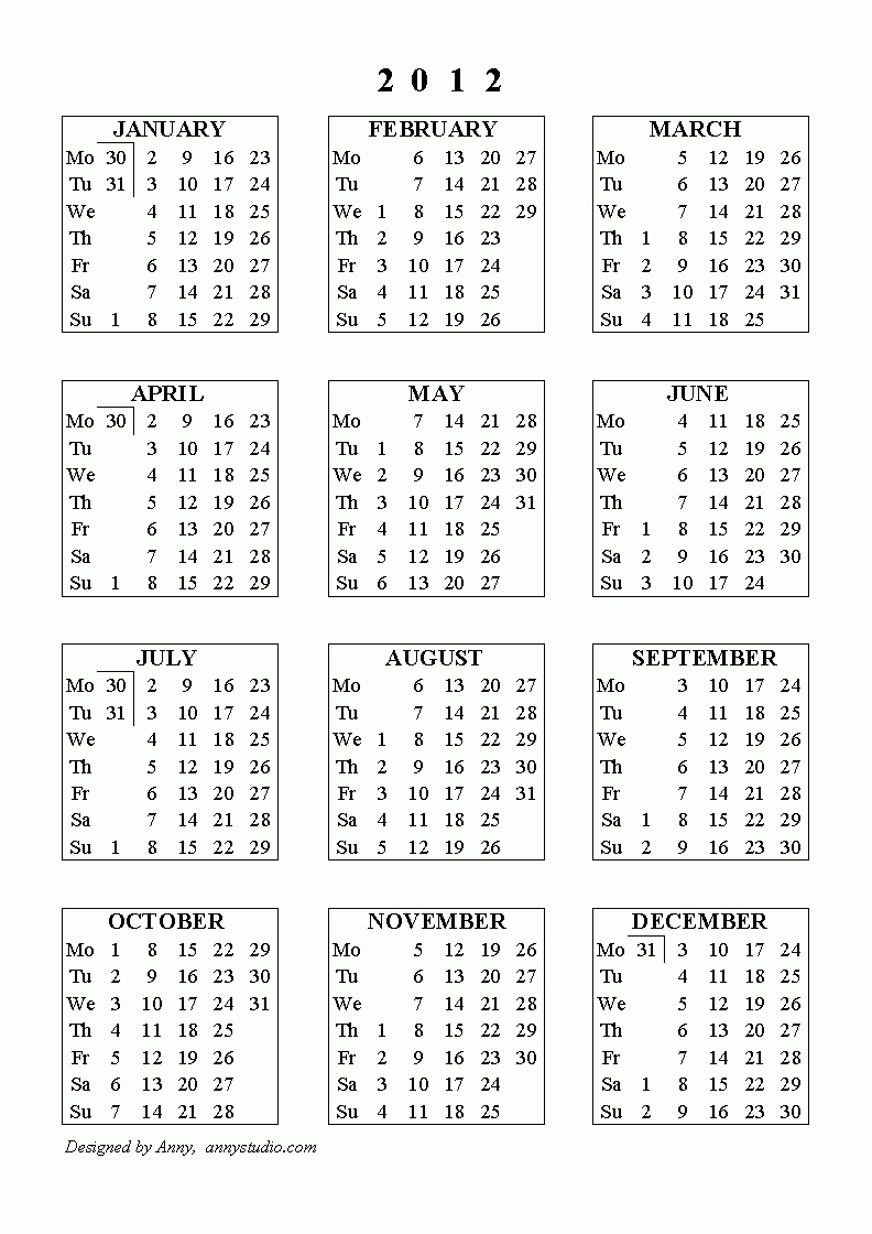 Free Printable Calendars And Planners For 2020 And Past Years throughout Financial Calendar Week Numbers 2019