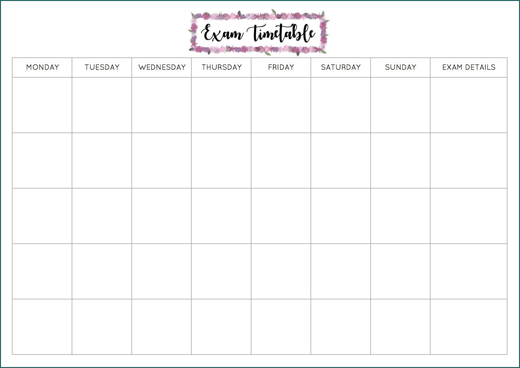 Free Printable School Schedule Template | Bogiolo with Daily Schedule Printable Template Classroom