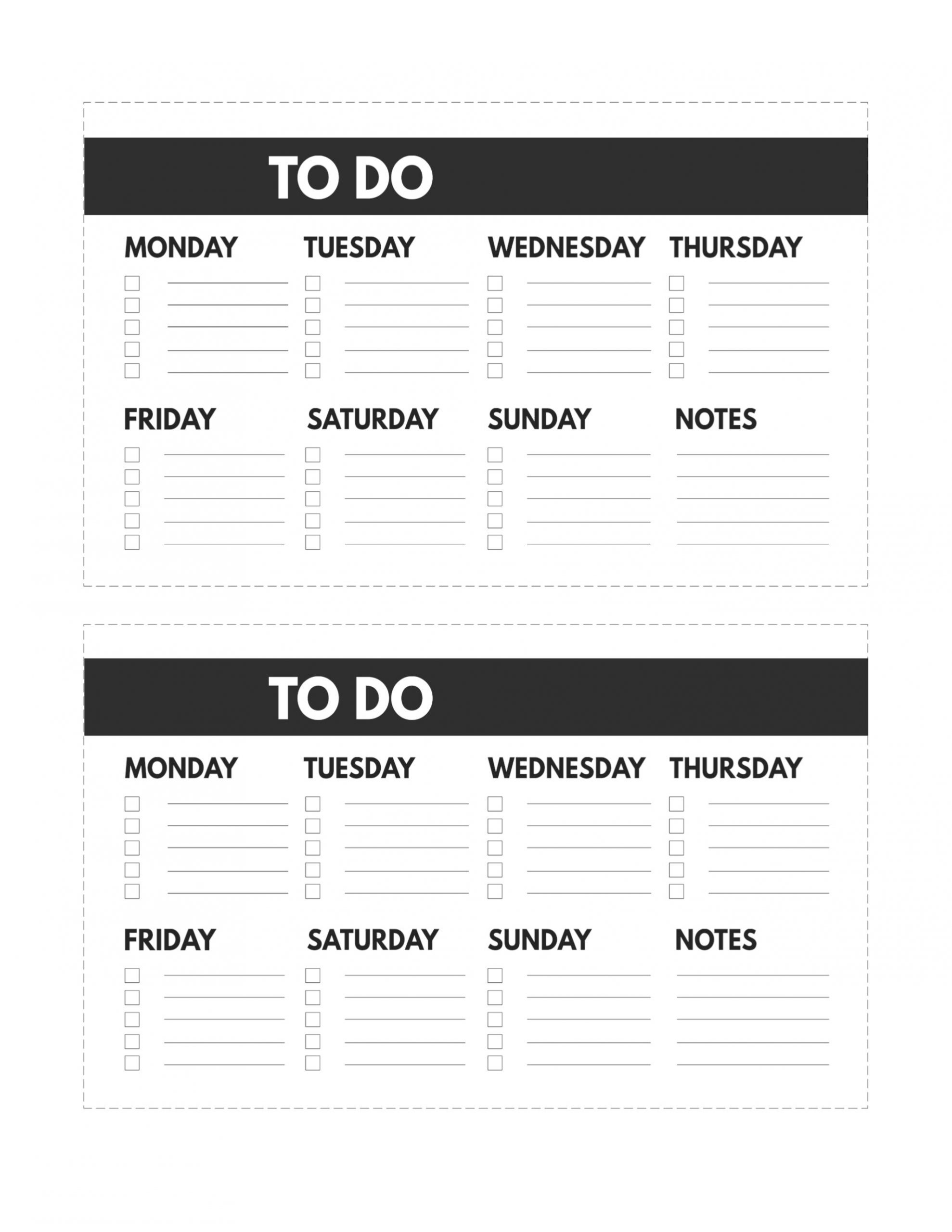 Free Printable Weekly To Do List | Paper Trail Design