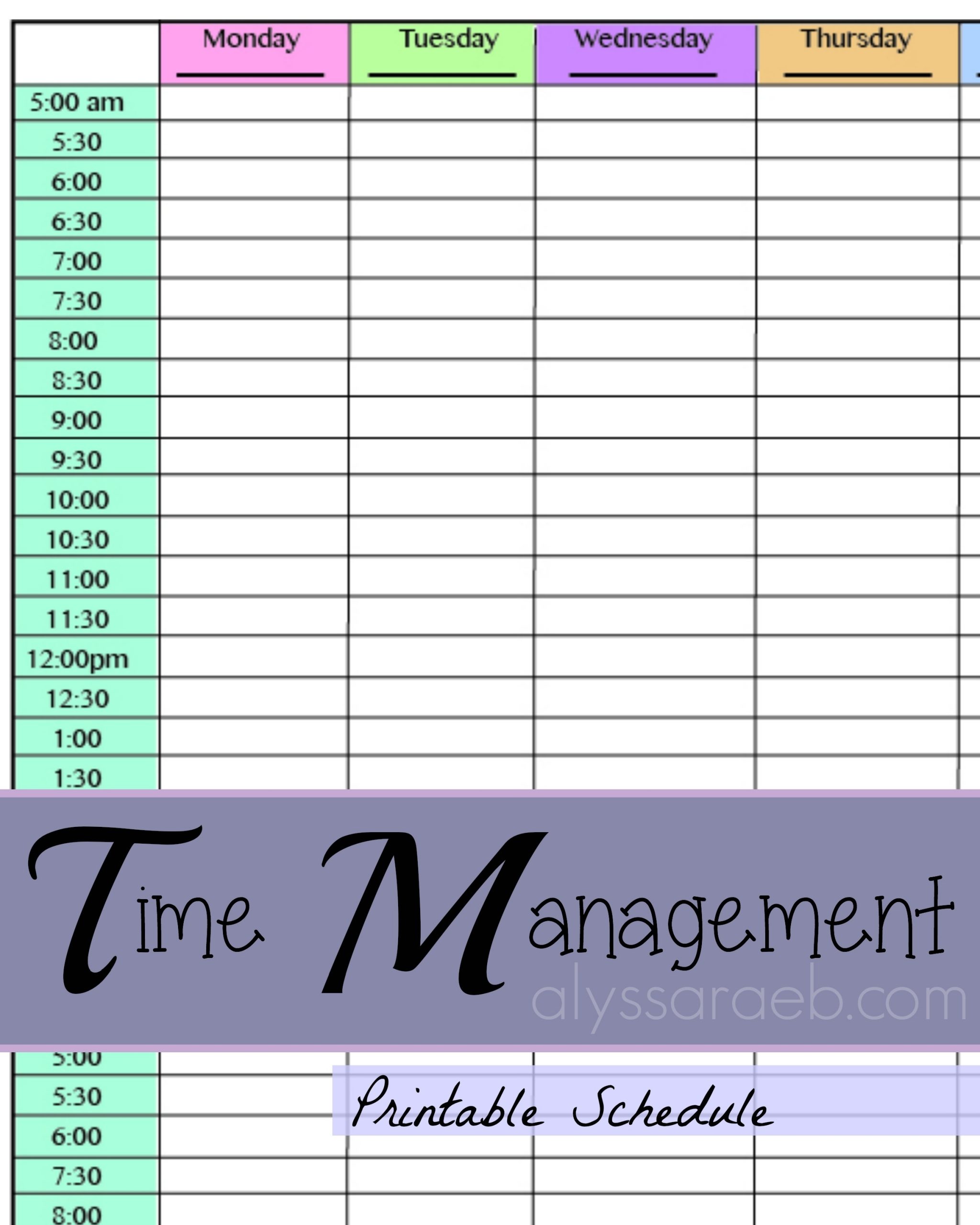 Half Hour Time Management – Alyssa Rae