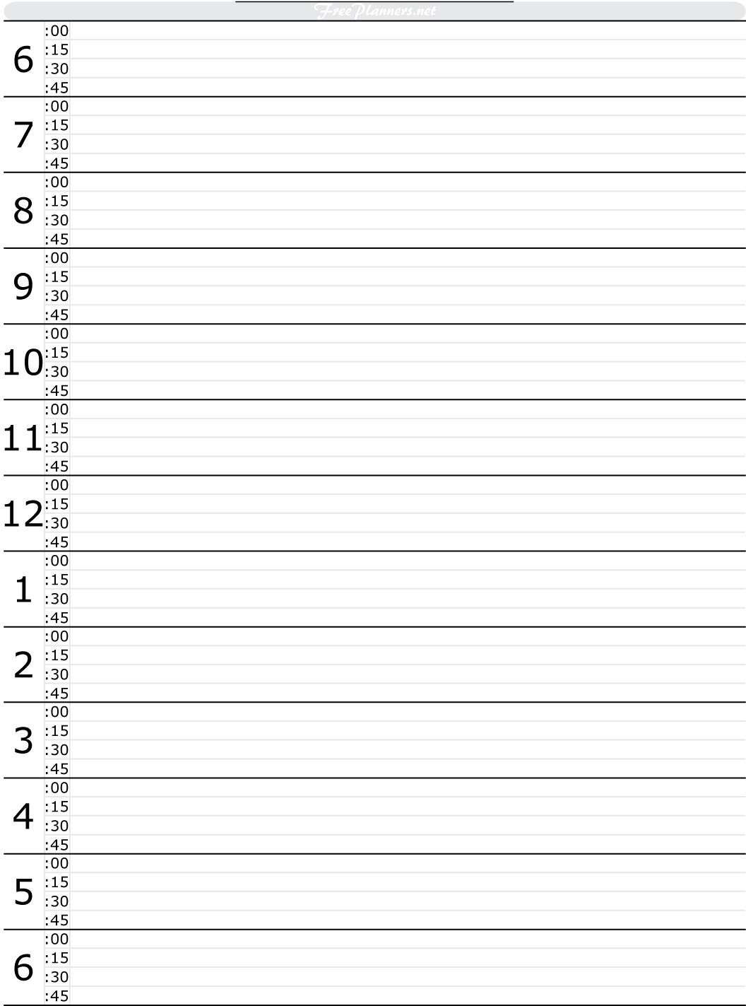 Hourly Day Planner Worksheet | Printable Worksheets And