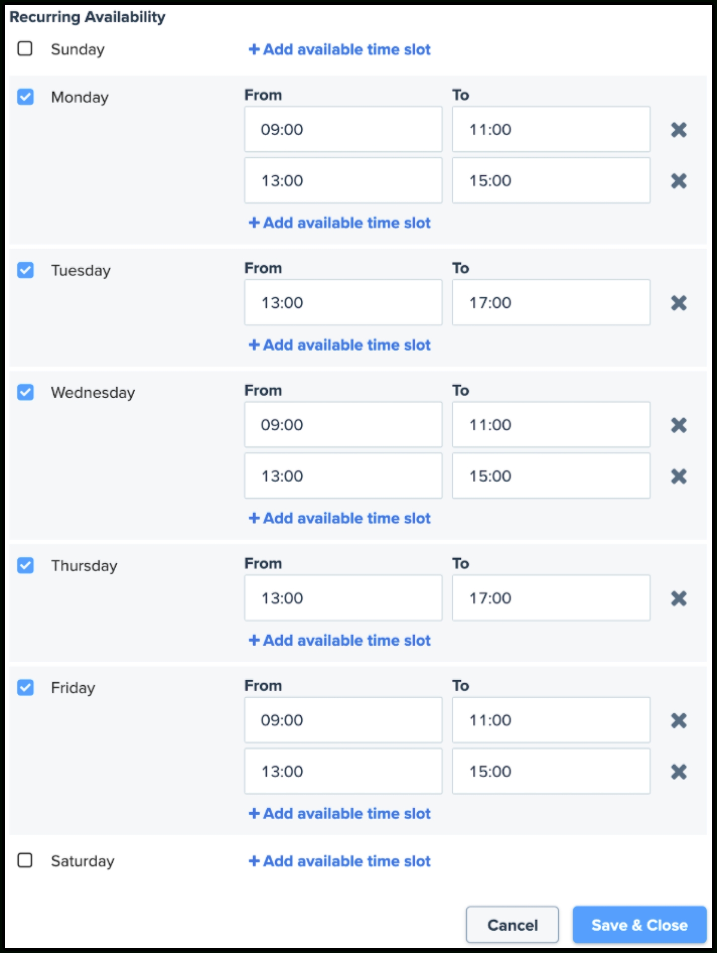 How Does Clio Scheduler Determine What Time Slots Are