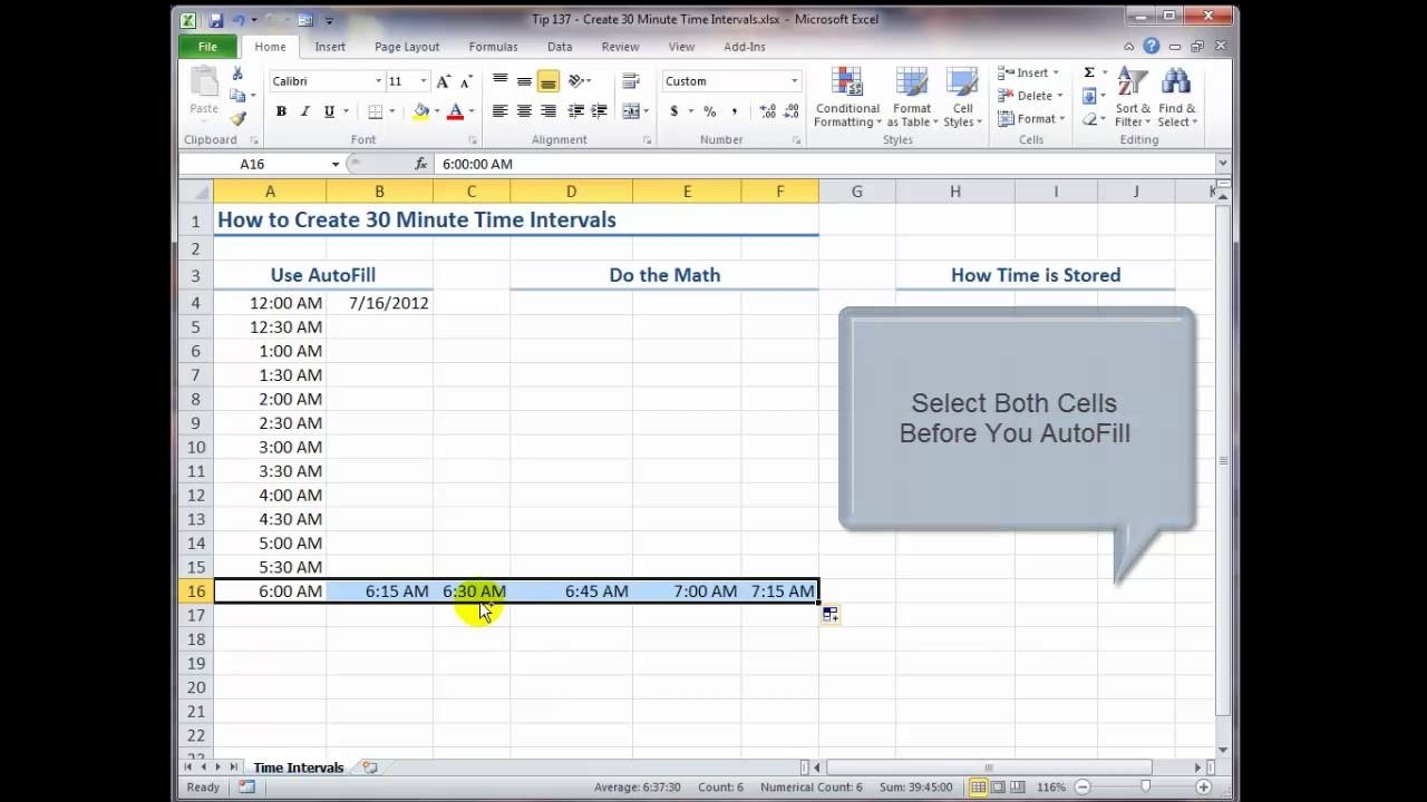 how-to-create-time-slots-in-excel