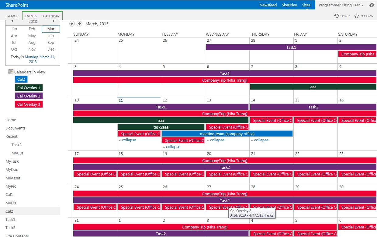 How To Overlay Calendars In Sharepoint 2013 – Sharepoint And