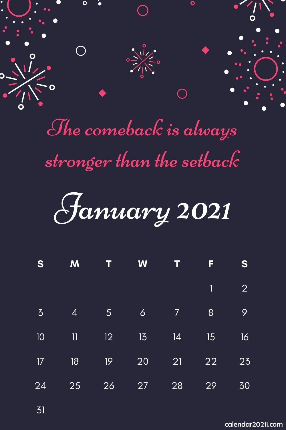 Inspiring 2021 Calendar Monthly Quotes | Calendar 2021