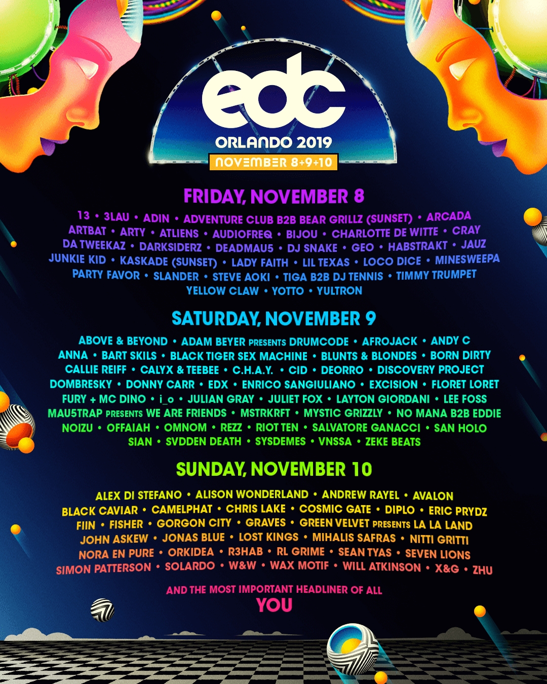 Lineup – Edc Orlando 2021 intended for Ander Of Special Days Of 2020