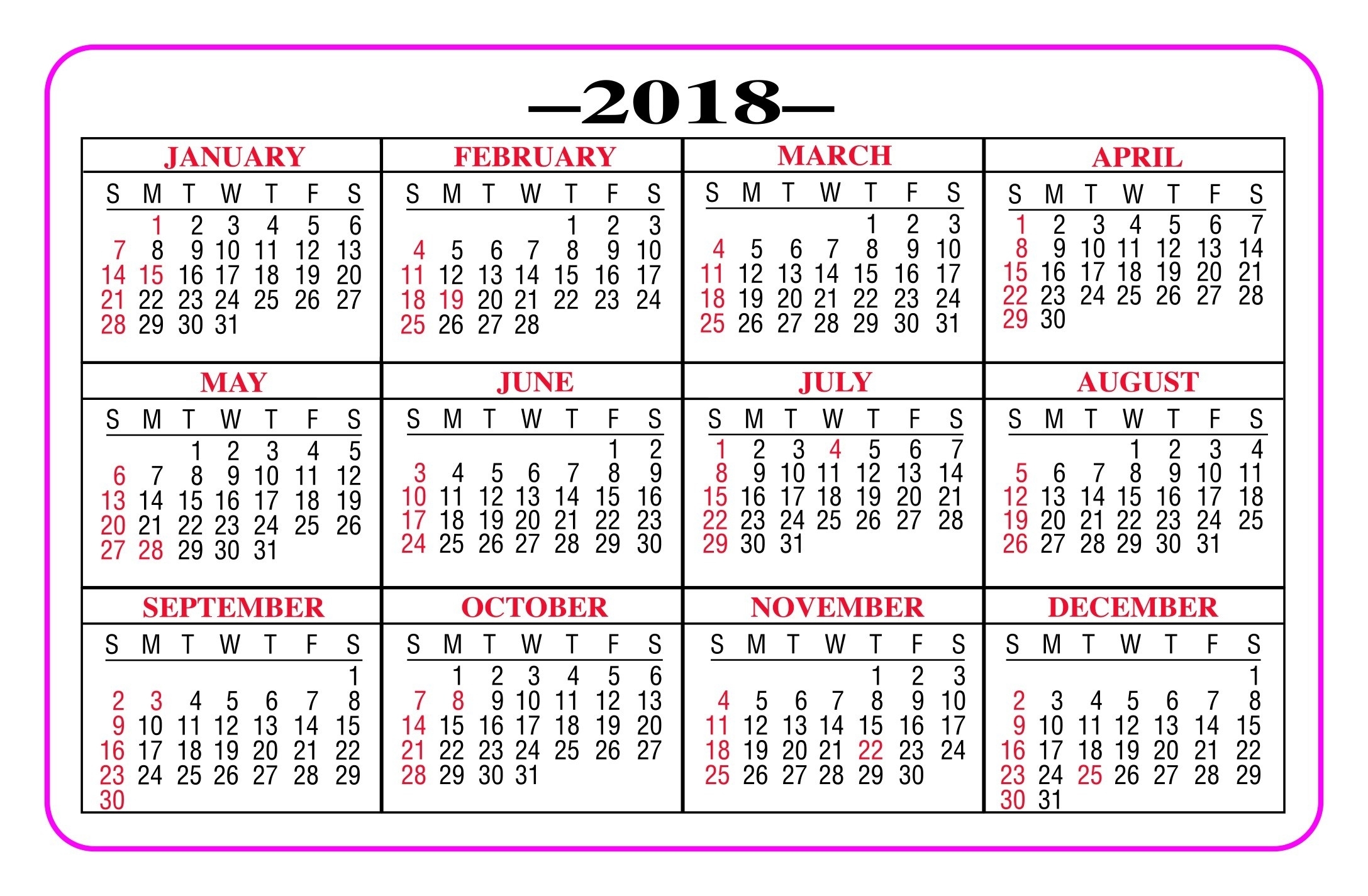 Lovely Printable Pocket Calendars | Free Printable Calendar
