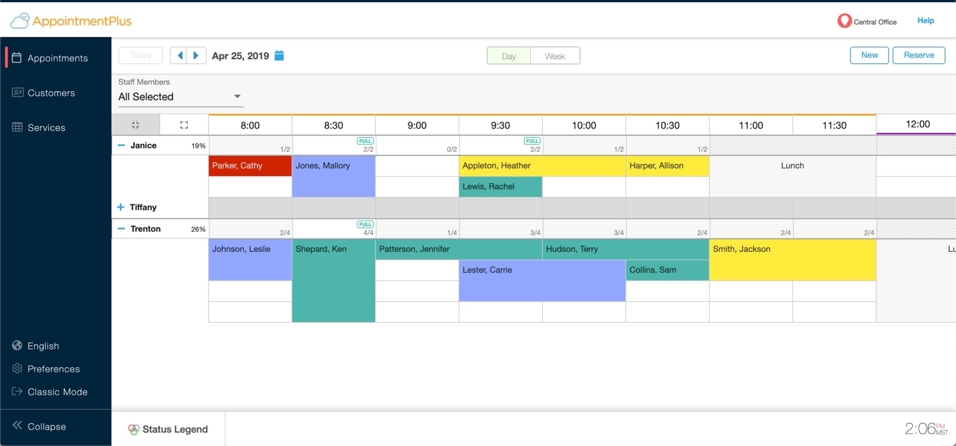 Managing Multiple Appointments Per Time Slot And The