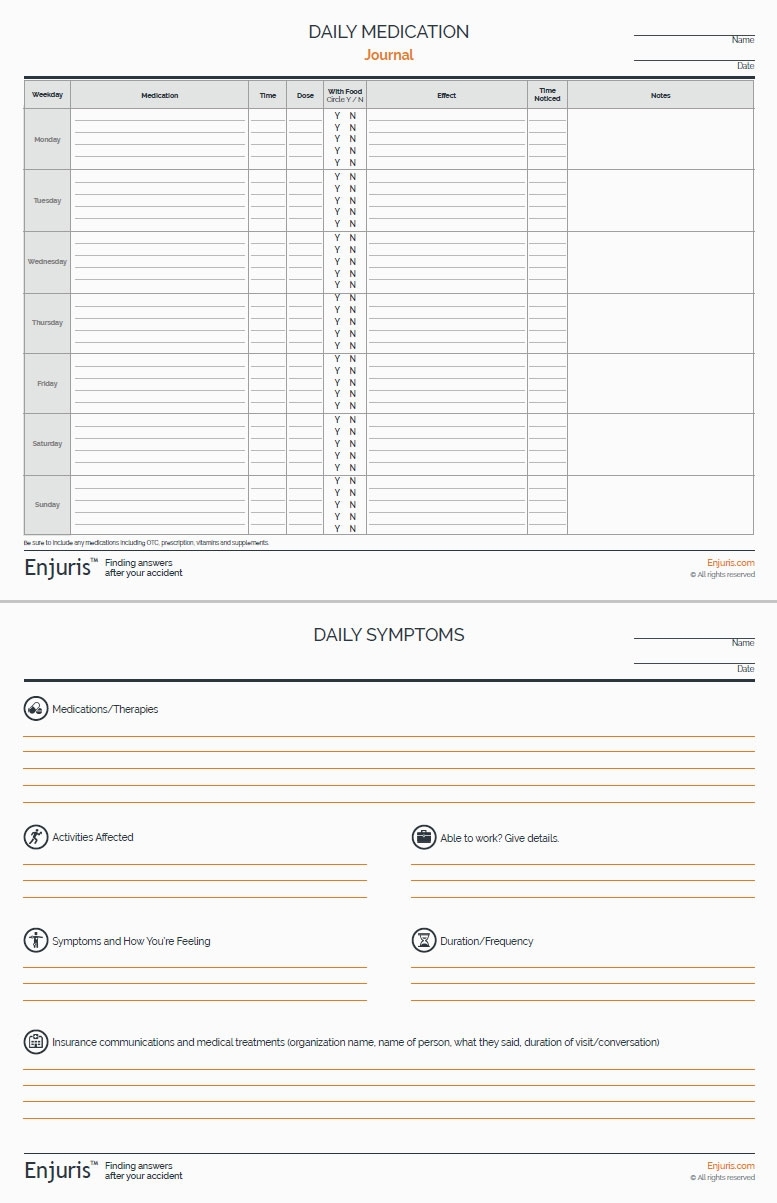 Medication Log Sheet – Journal Template pertaining to Medication Sheets For 7 Days
