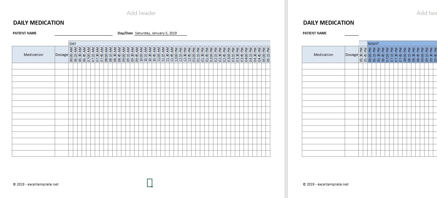 Medication Schedule