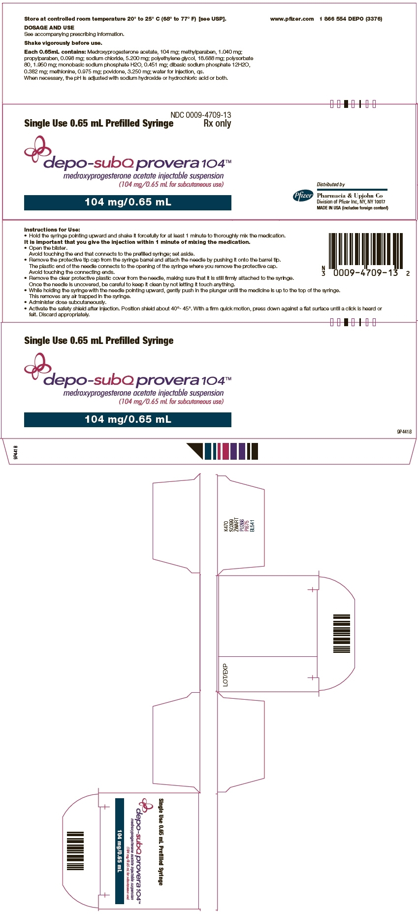 Ndc 0009-4709 Depo-Subq Provera Medroxyprogesterone Acetate