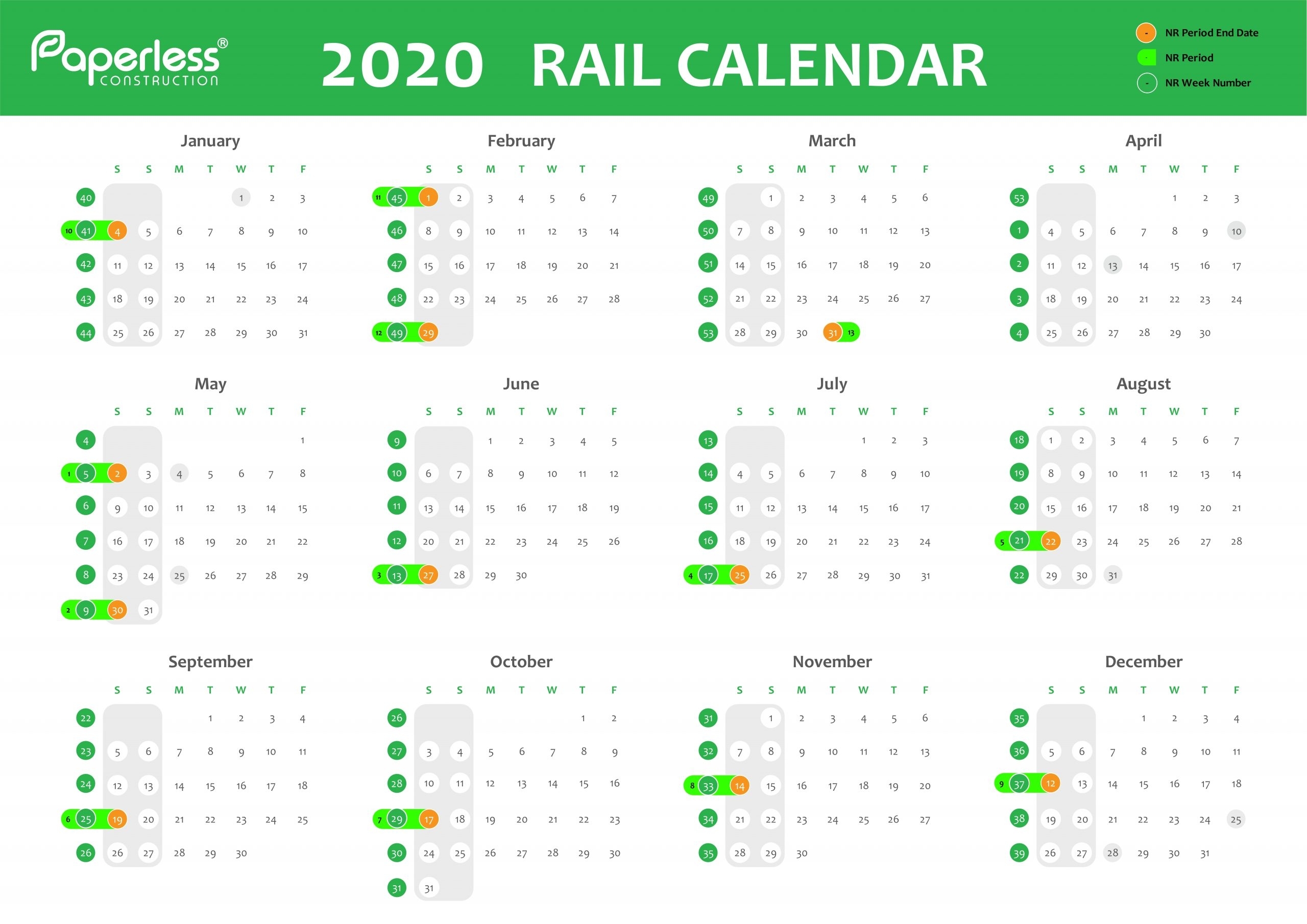 Network Rail Week Numbers 2023 Image To U   Network Rail Week Calendar Paperless Construction 