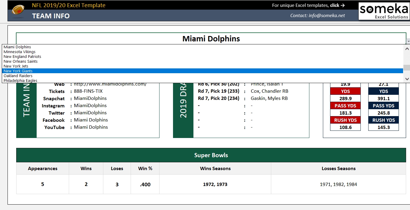 Nfl 2020-2021 Excel Template | Track Nfl Schedule In Excel! intended for Nfl Schedule 2019 2020 Excel