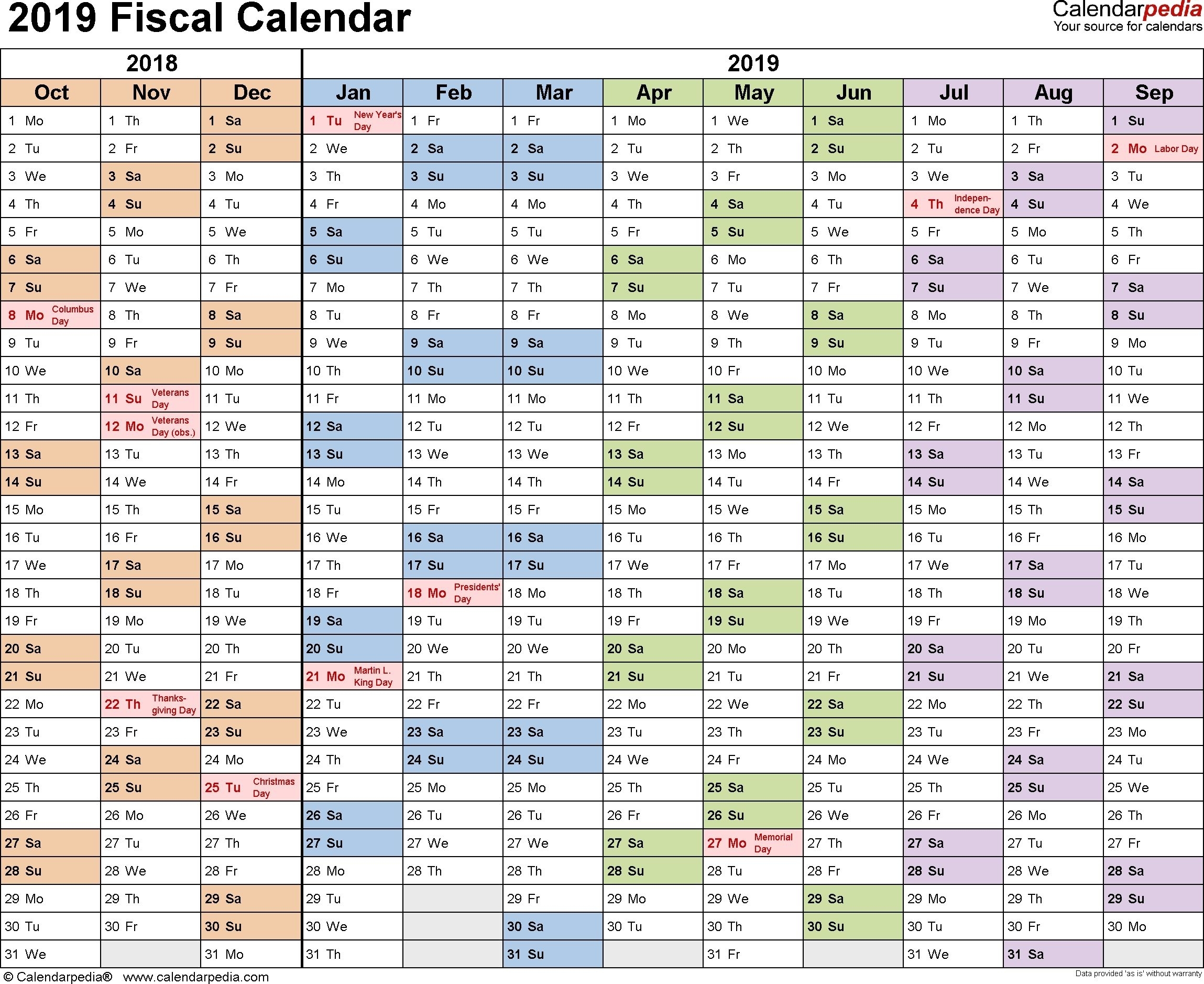 Pin On Calendar Printable Ideas intended for Financial Calendar 2019-2020 In Weeks