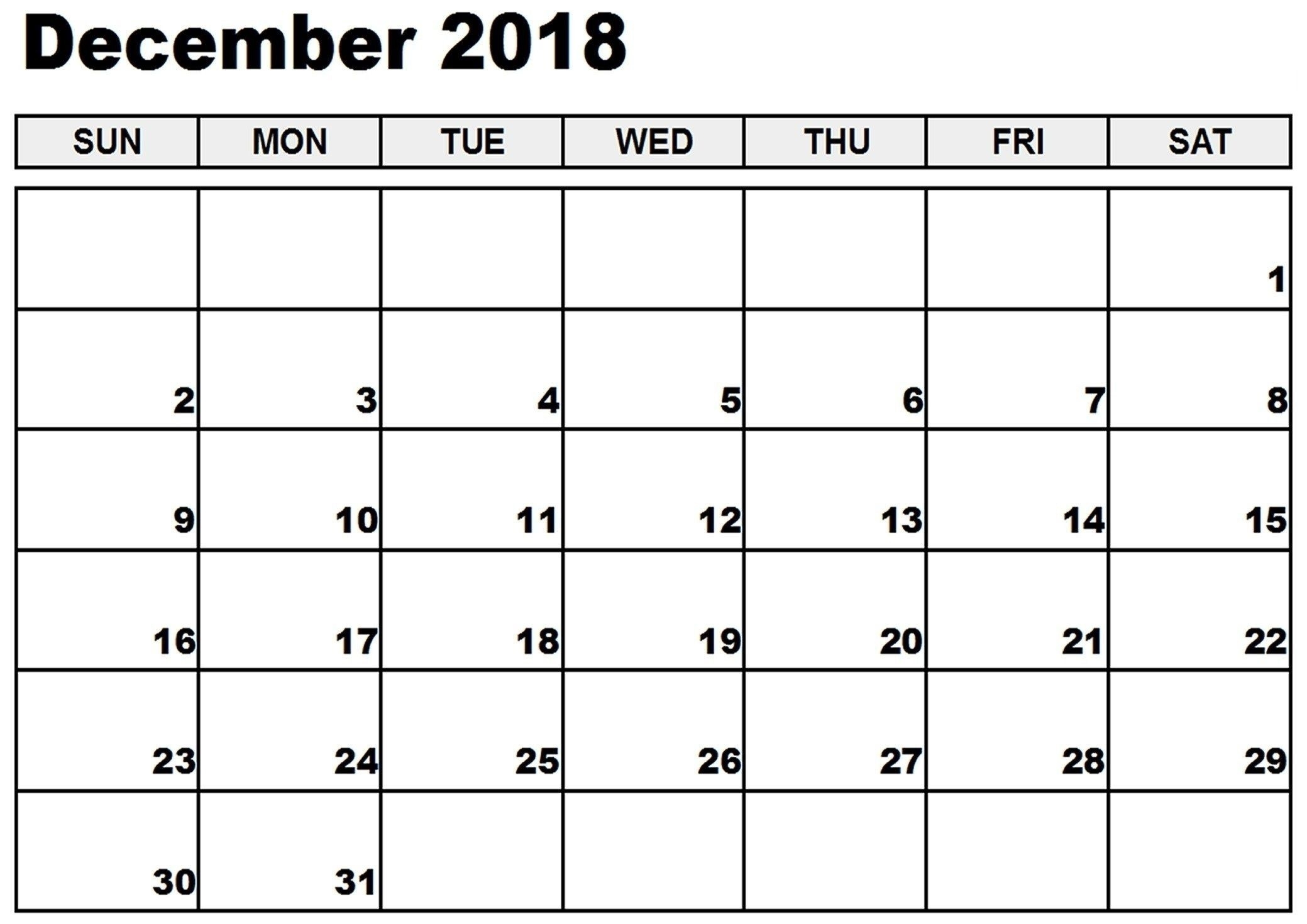 Print Calendar Without Download Di 2020 | December