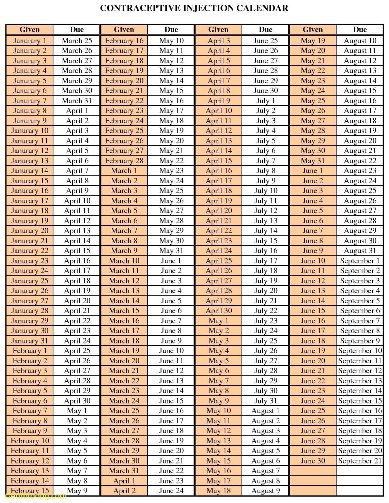 Printable Calendar 2021 | January 2021 - December 2021