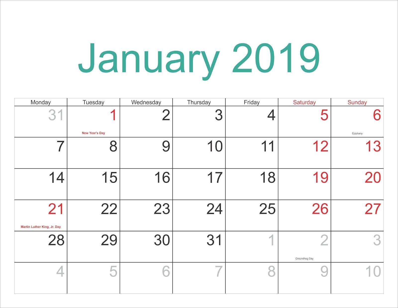 Printable Calendar No Download In 2020 | Holiday Calendar