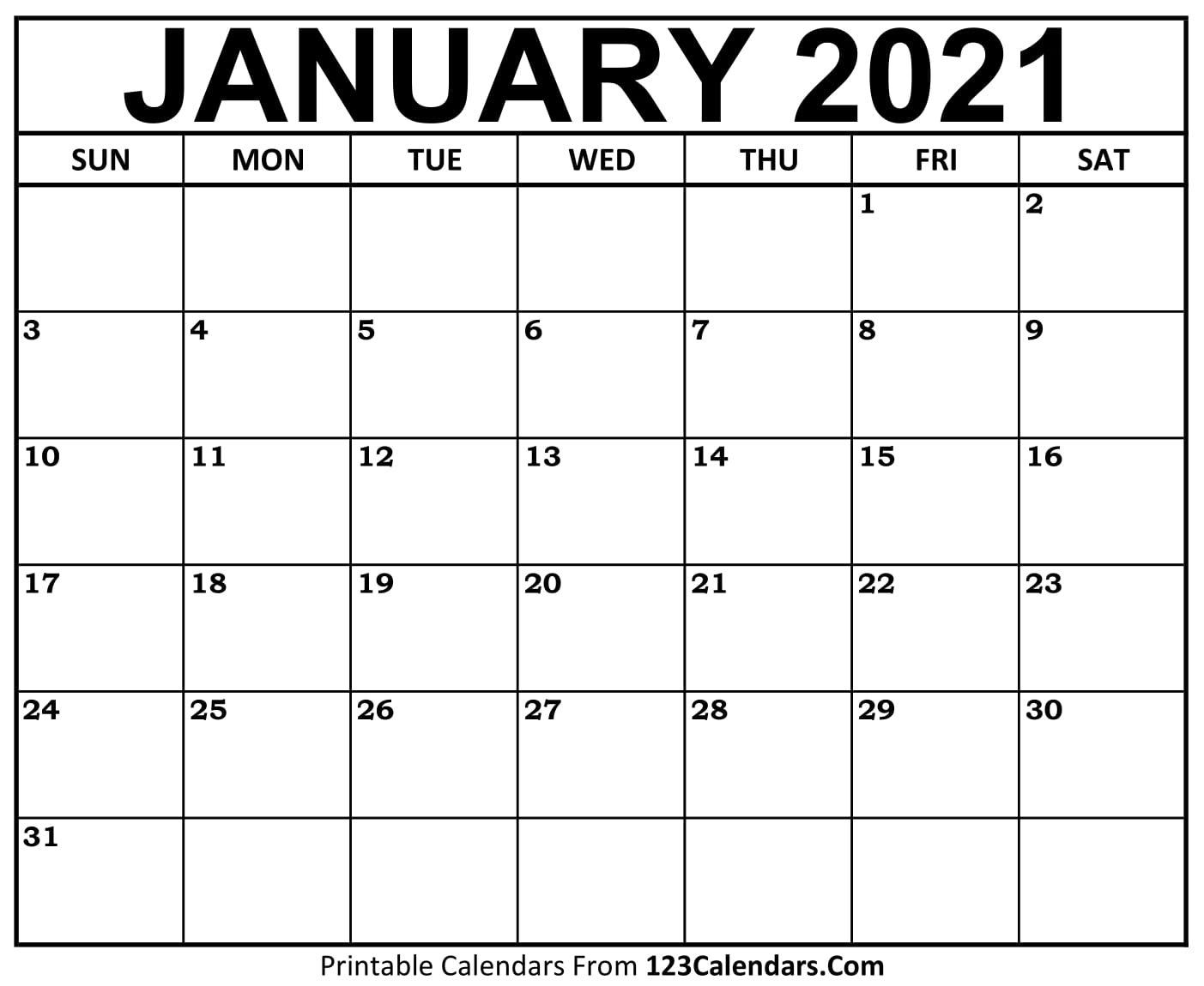 Printable Calendar 2021 Monthly Free Online - Calendar ...