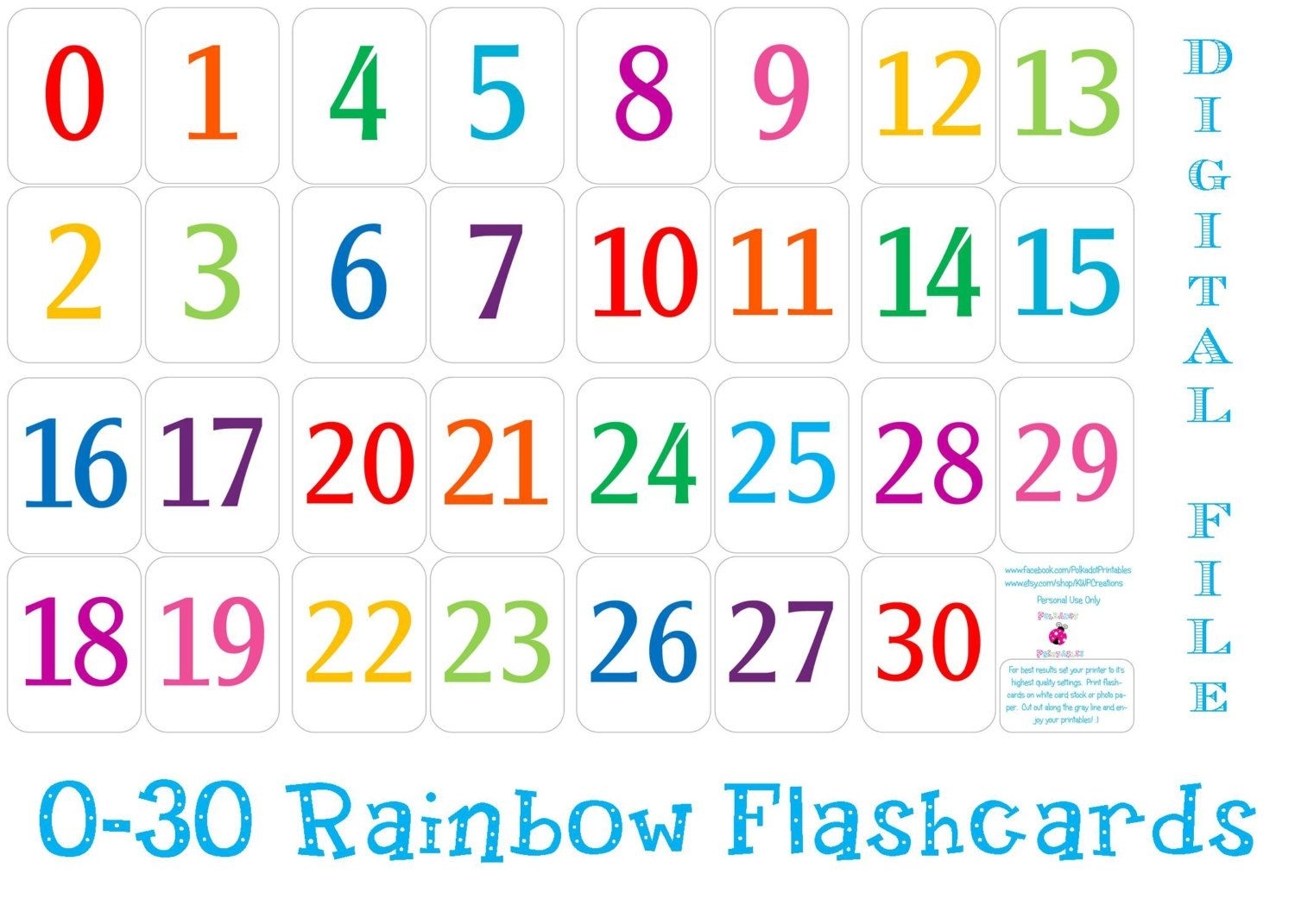 free-calandar-1-31-flashcards