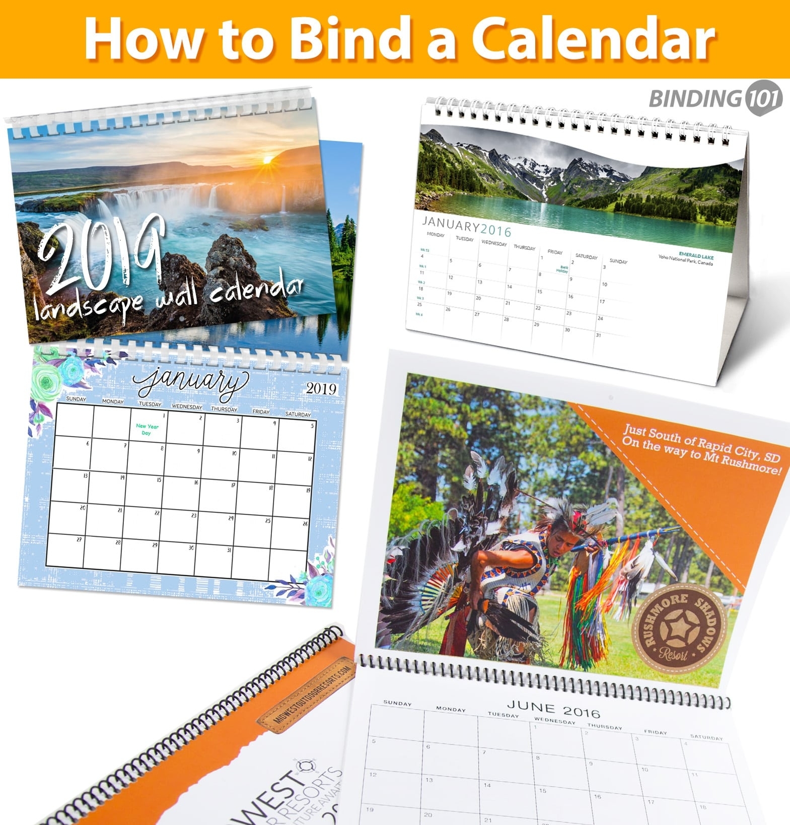 Resource Center - How To Bind A Diy Calendar With Wire, Comb