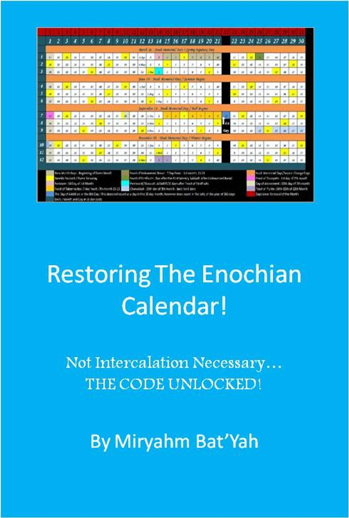 Restoring The Enoch Calendar With No Intercalation Ebookmiryahm Bat&#039;Yah  - Rakuten Kobo pertaining to Enoch Calendar Ancient Hebrew 2019