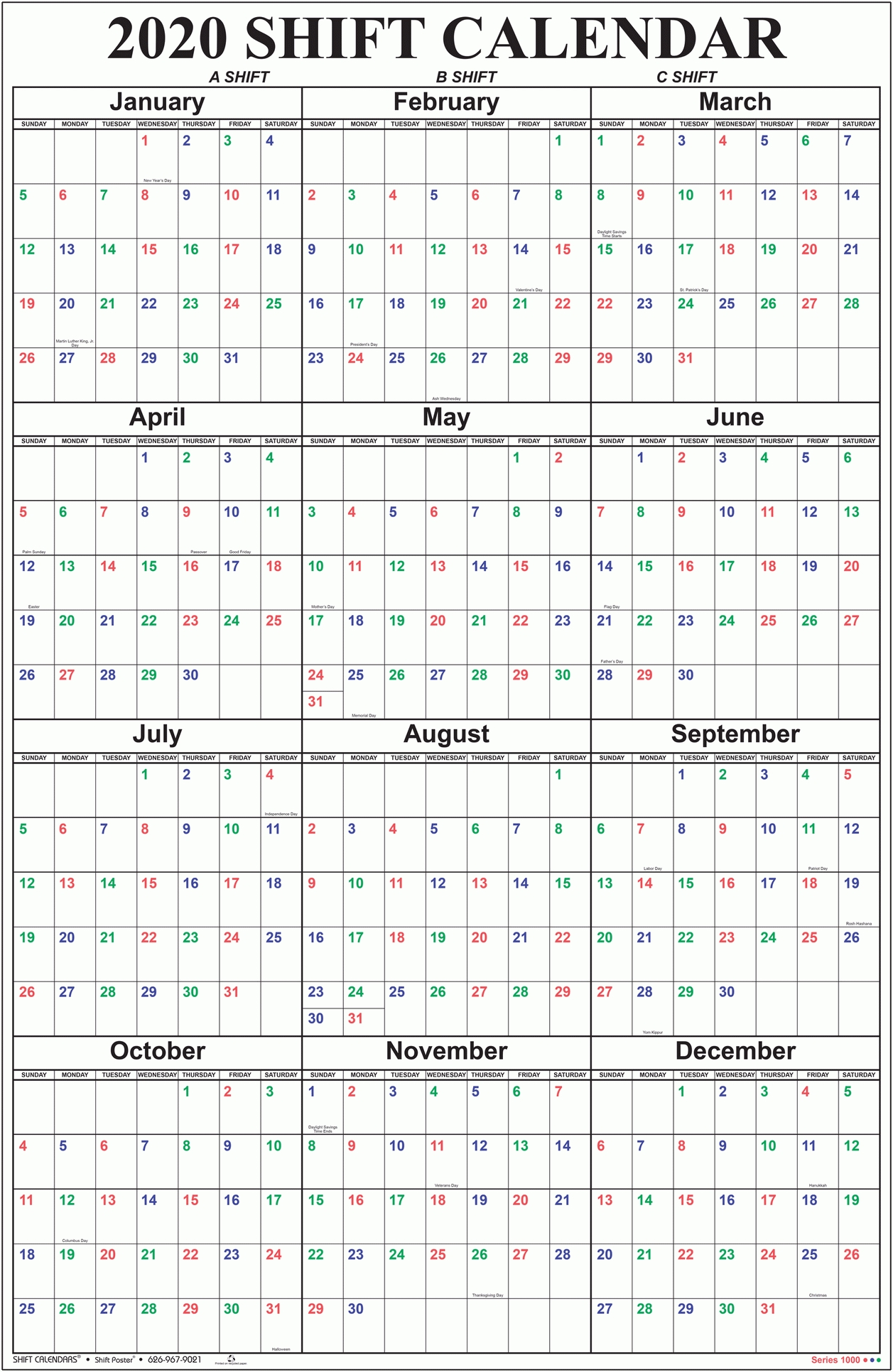 24/48 Shift Calendar Temolate