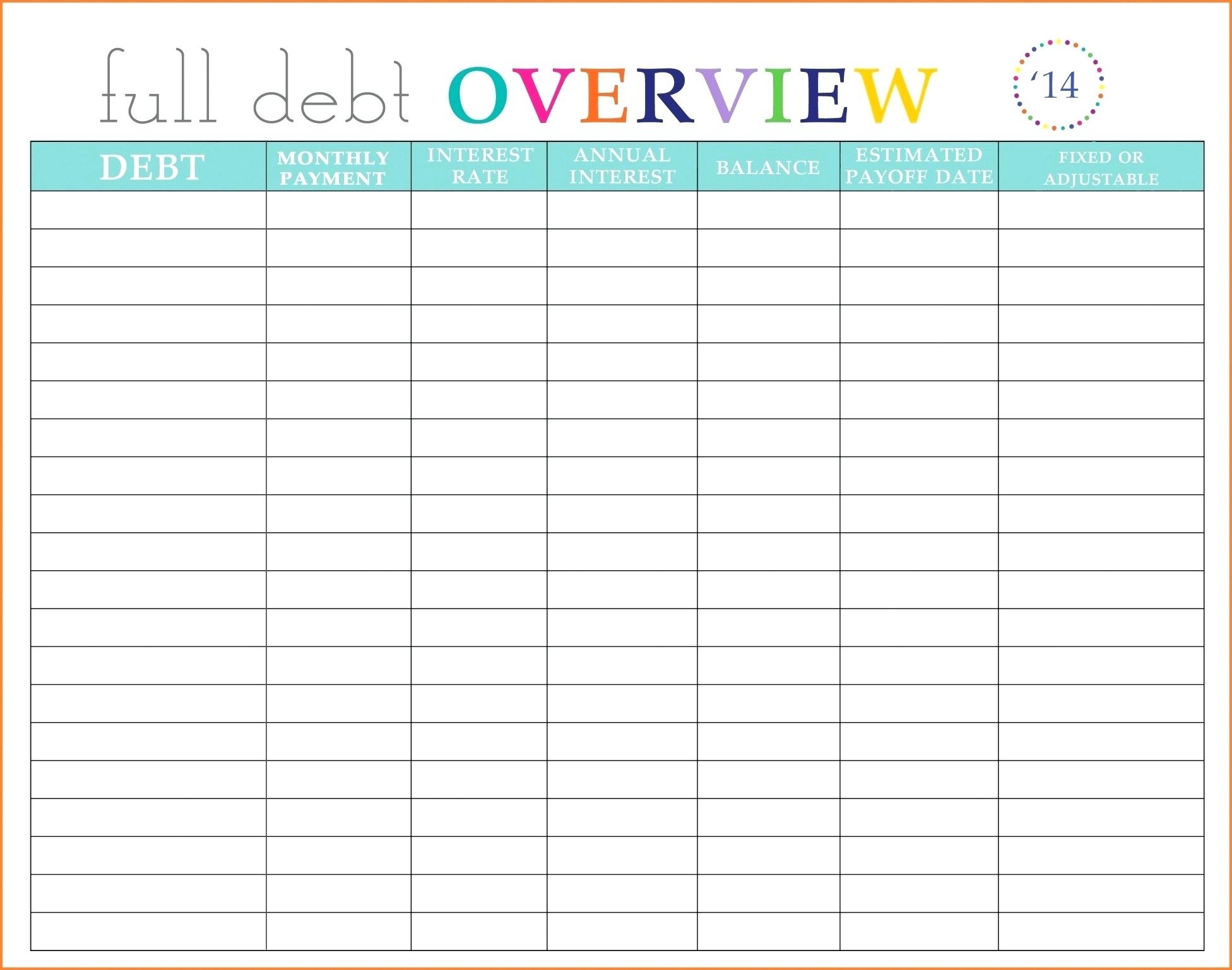Spreadsheet For Bills Excel Monthly Medical Expenses Free