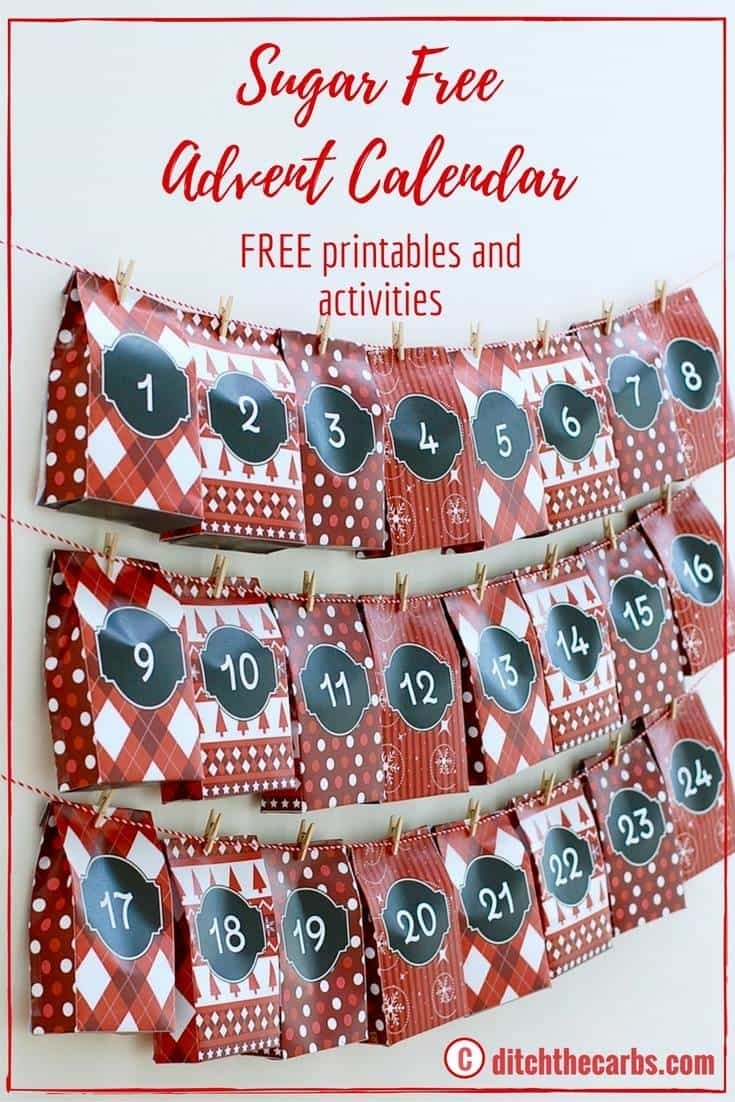 Sugar-Free Advent Calendar - Free Printables, And Fun Activities