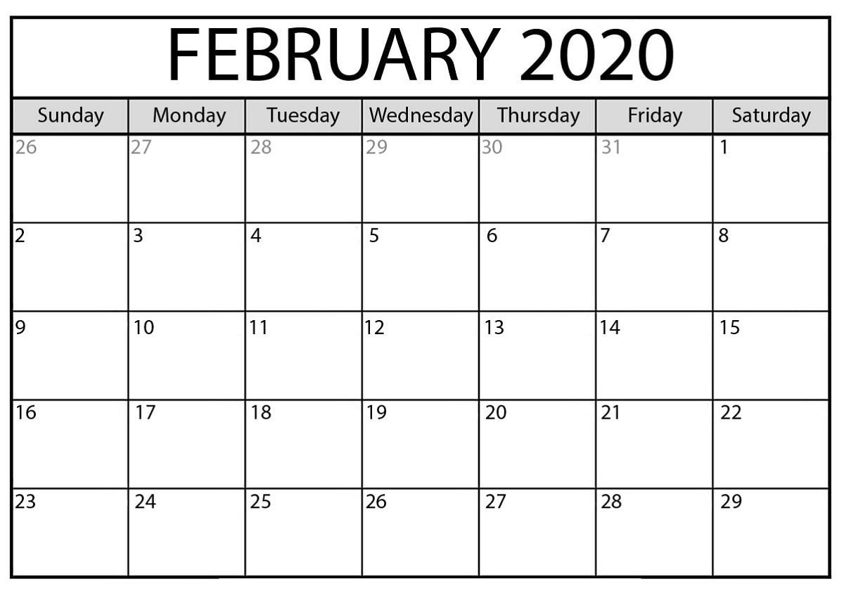 The Outstanding Free Printable Calendar Templates 2020 For pertaining to 8.5 X 11 Free Printable Calendars