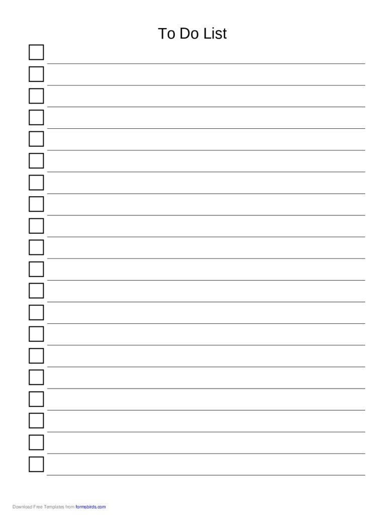 To Do List Template - 36 Free Templates In Pdf, Word, Excel