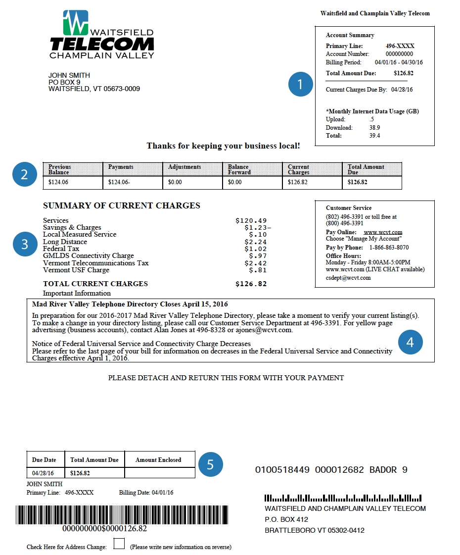 Understanding Your Bill - Green Mountain Access